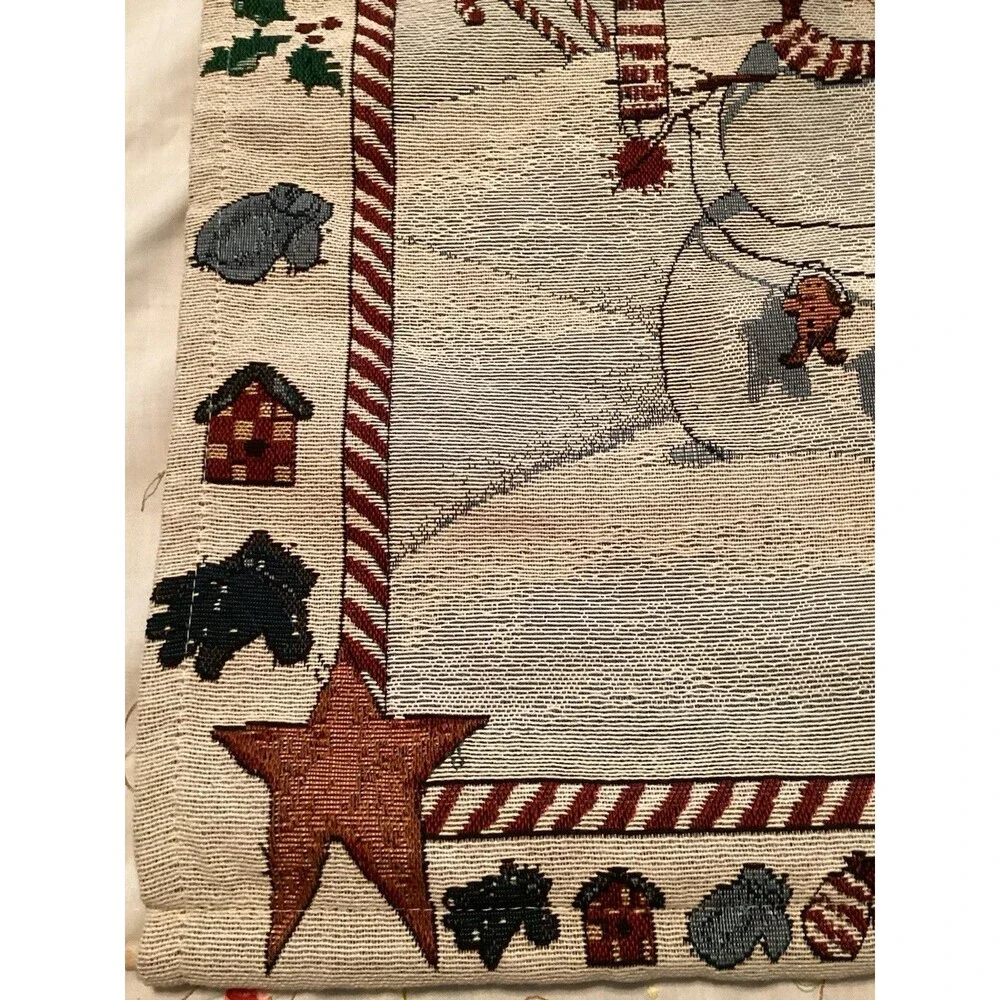 Snowman Wall Hanging Tapestry With Lights Manual Woodworkers & Weavers 26